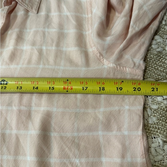 Calvin Klein Light Pink Plaid Button-Down Shirt size M - Picture 6 of 9